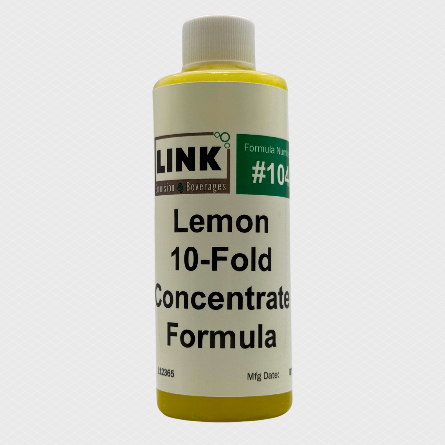 Lemon 10-Fold Concentrate Syrup Formula #104