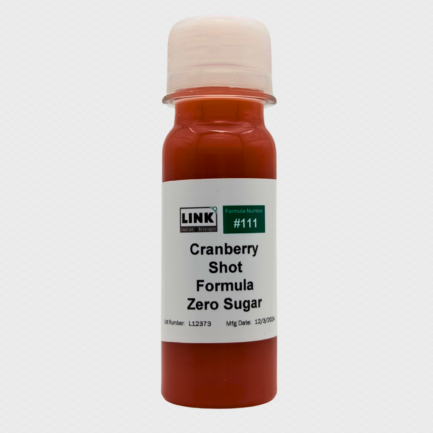 Cranberry Shot Zero Calorie Formula #111